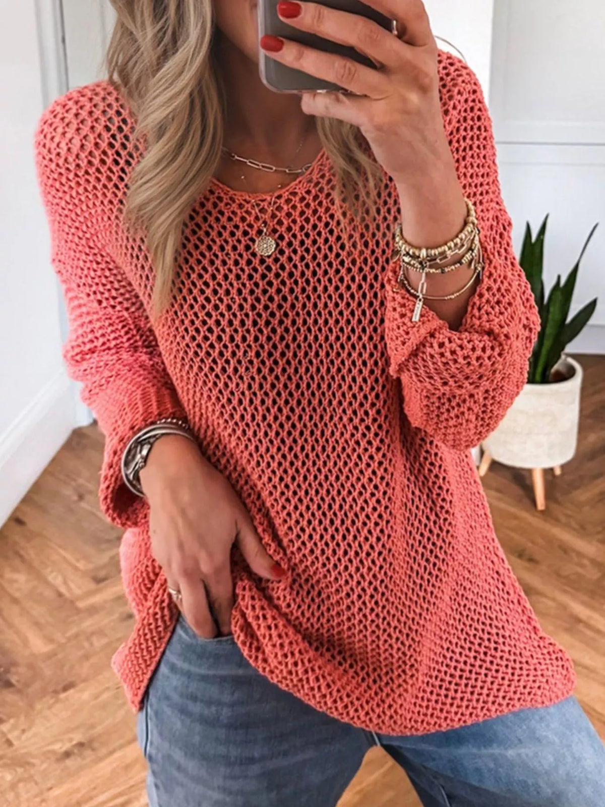 Crochet top layered view