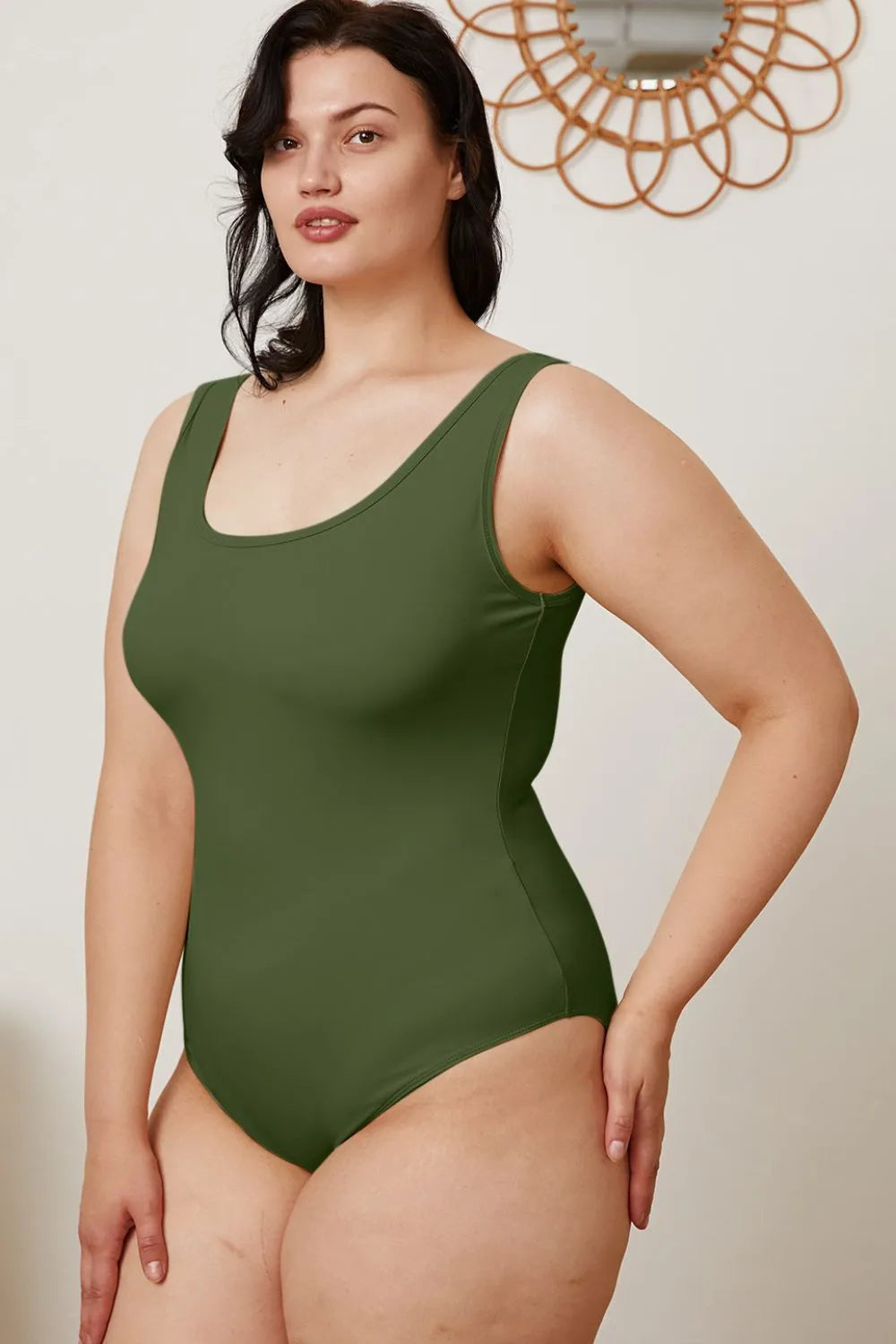Basic Bae Square Neck Sleeveless Bodysuit, view 26