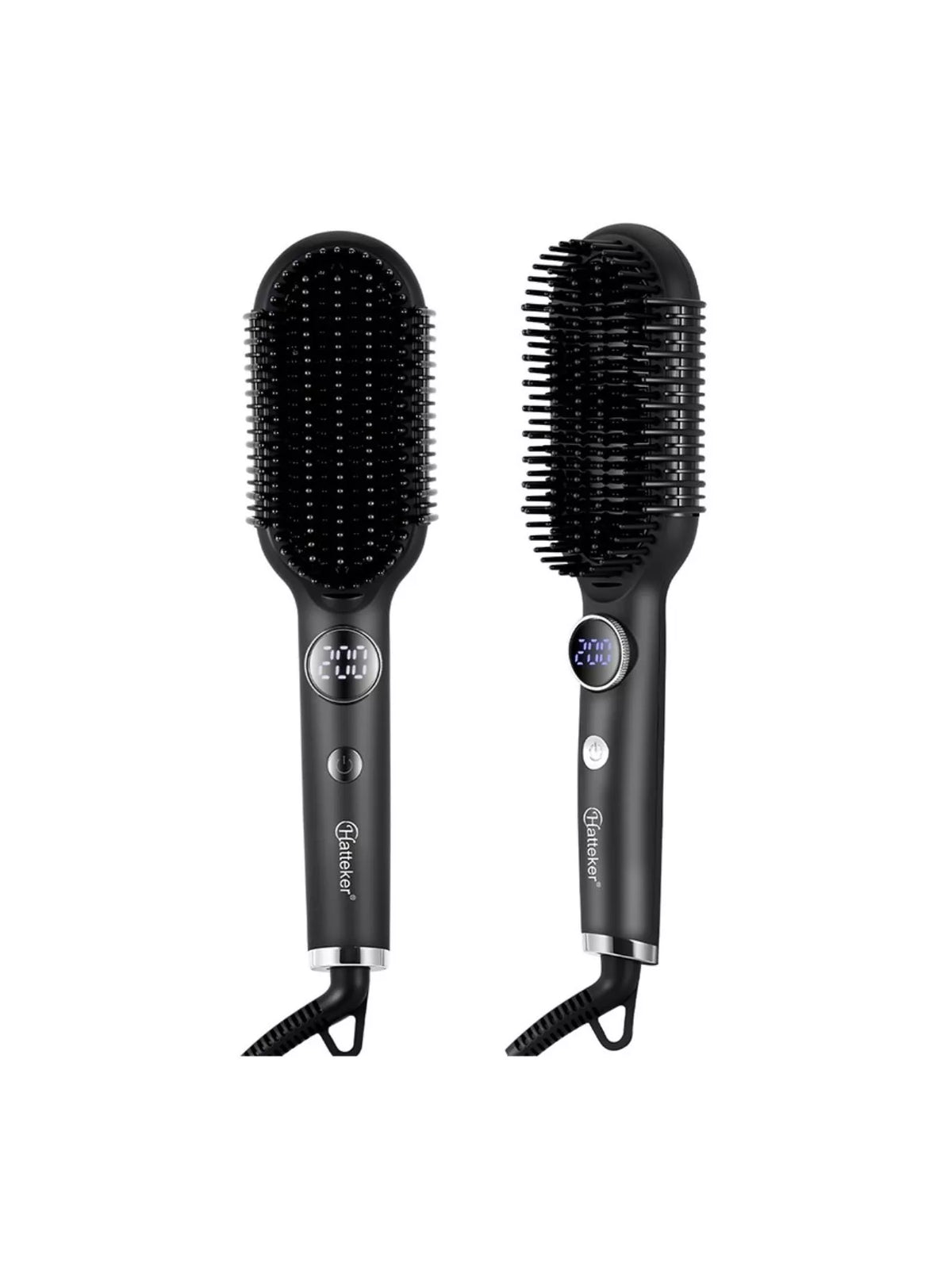 Hair styler comb teeth close up