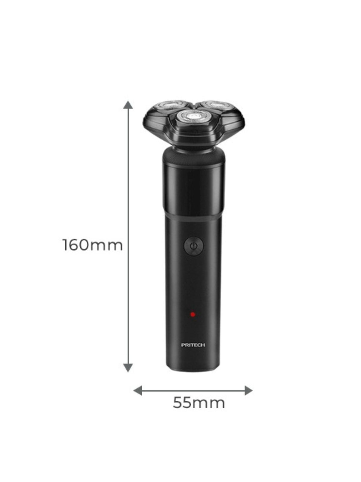 Portable rotary shaver packaged view