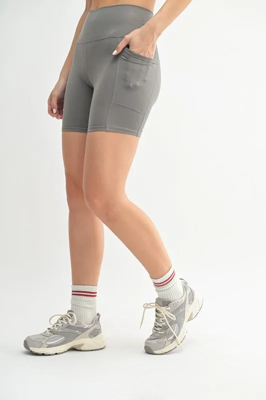 Mono B Venice Cloud sculpt biker shorts front view