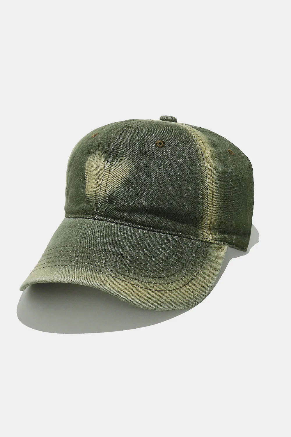 Heart Cotton Baseball Cap Moss One Size - Fashorio