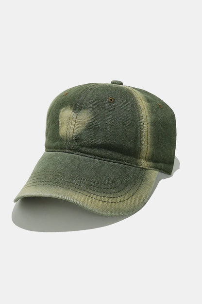 Heart Cotton Baseball Cap Moss One Size - Fashorio