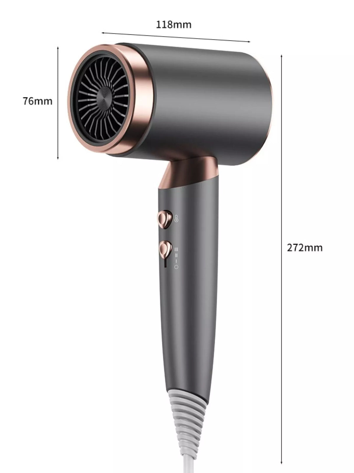 Hair dryer air intake vent detail