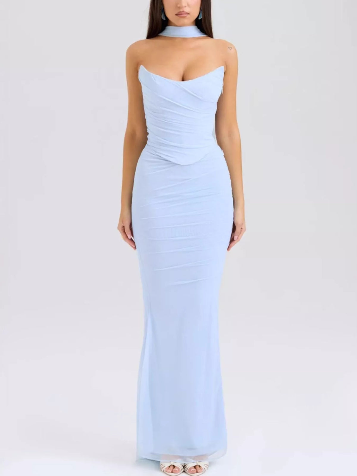 Tube Top and Maxi Skirt Set, view 12