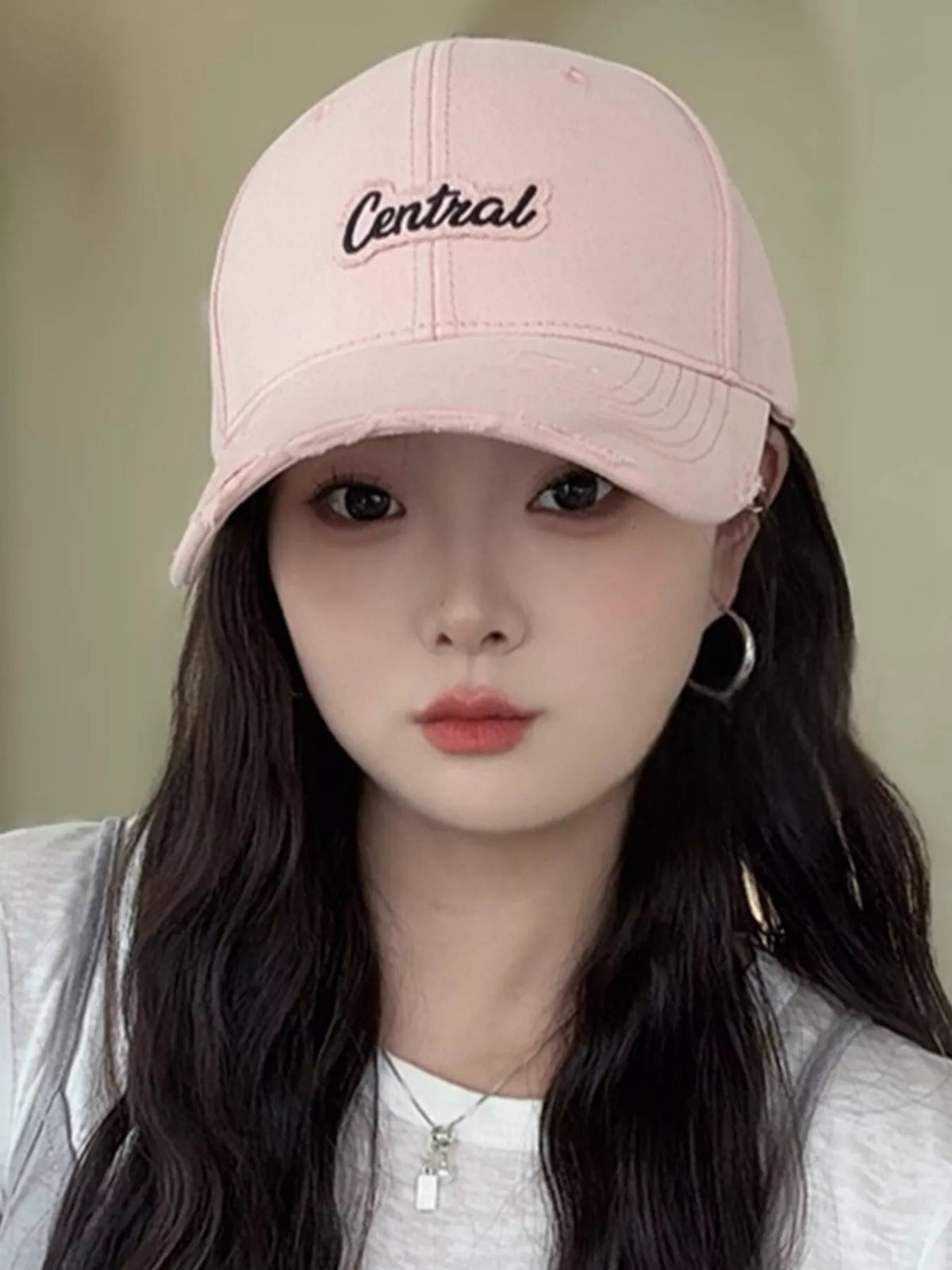 Casual distressed cap shown from the side