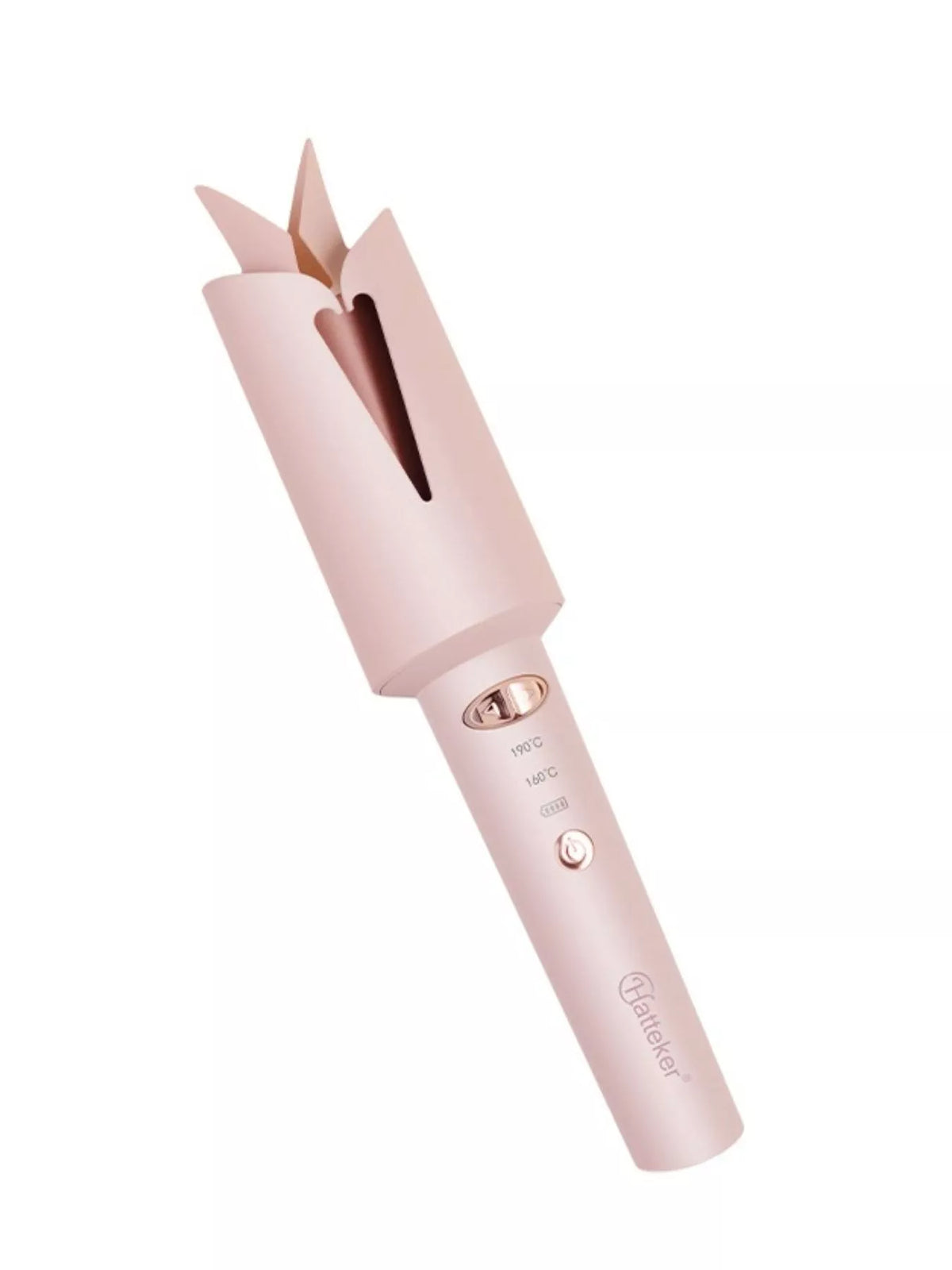 Curling iron control buttons detail