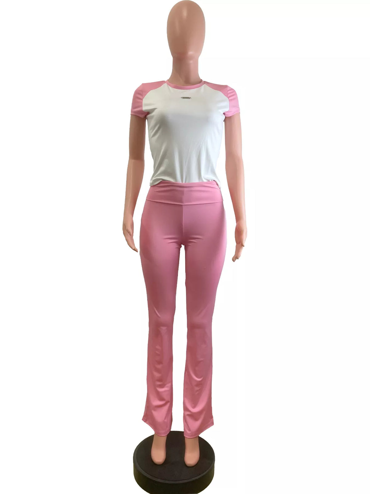 Contrast trim two piece set side profile