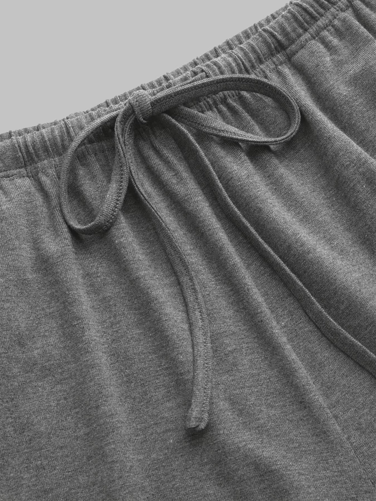 Wide leg drawstring pants from the set