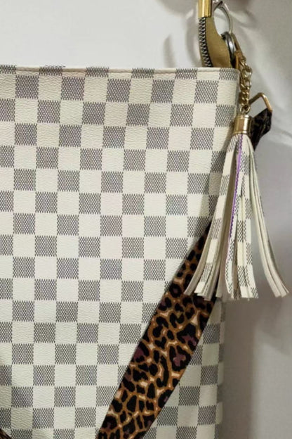 Adored PU Leather Shoulder Bag with Tassel - Fashorio