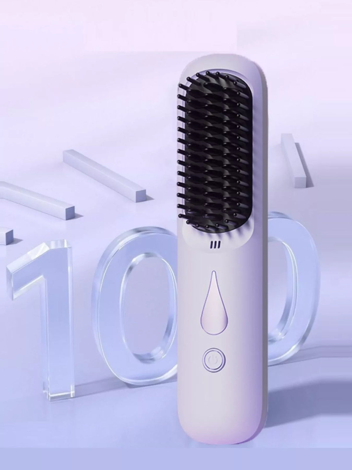 Straightening comb bristle plate close up