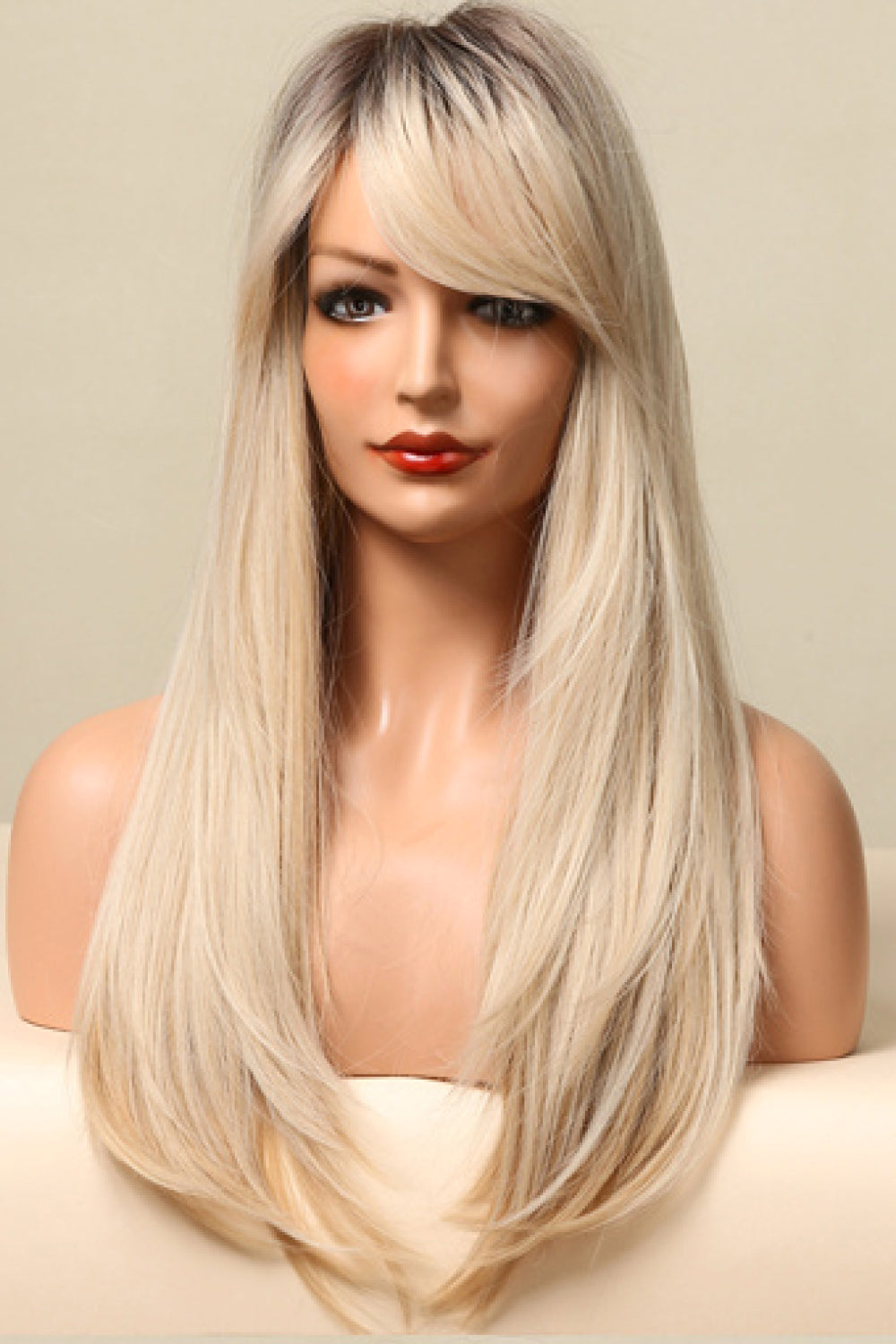 Synthetic wig ends and texture
