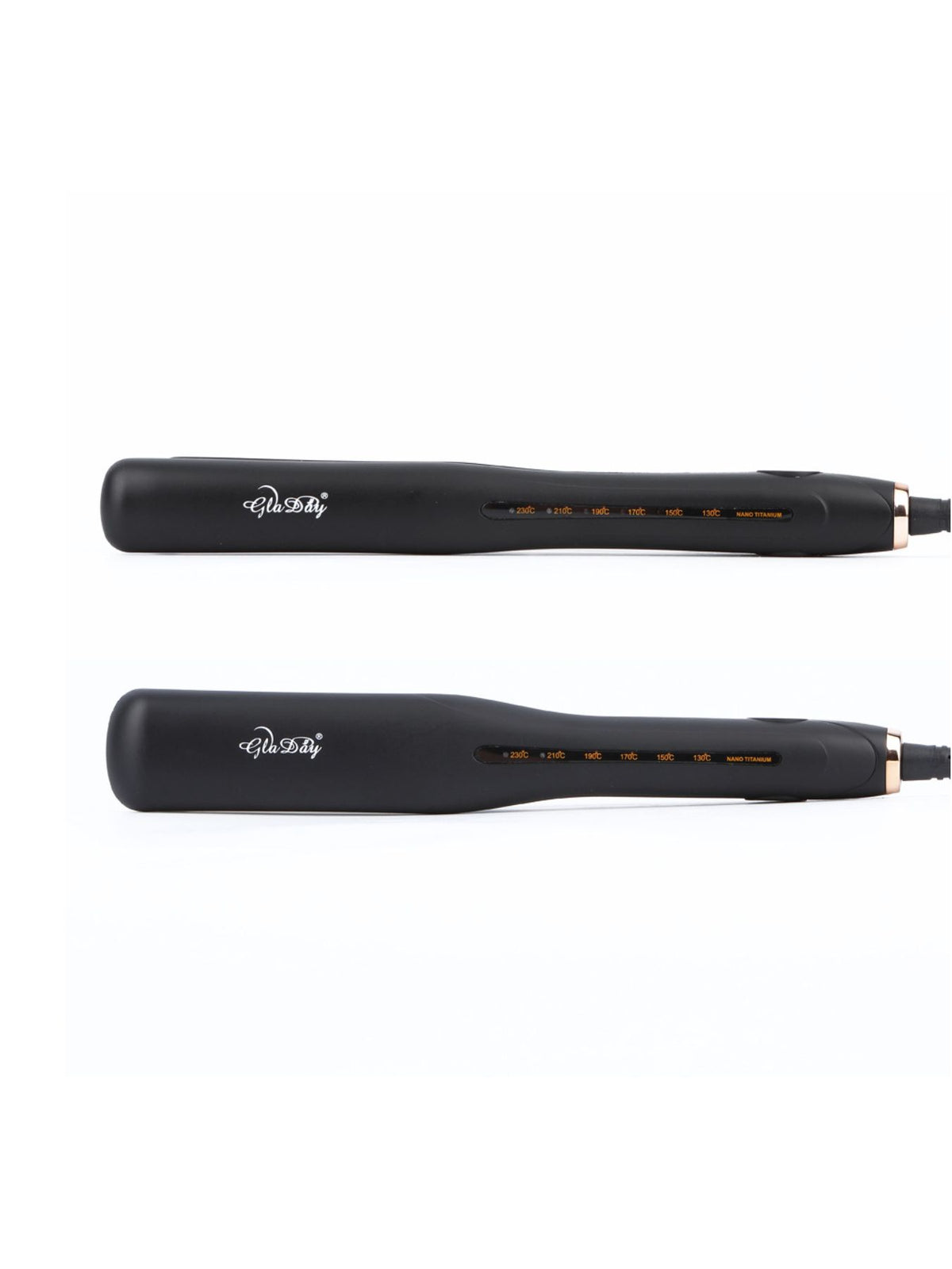 Adjustable temperature hair straightener flat iron