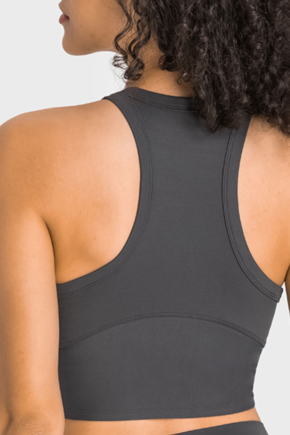 Racerback Cropped Sports Tank view 19
