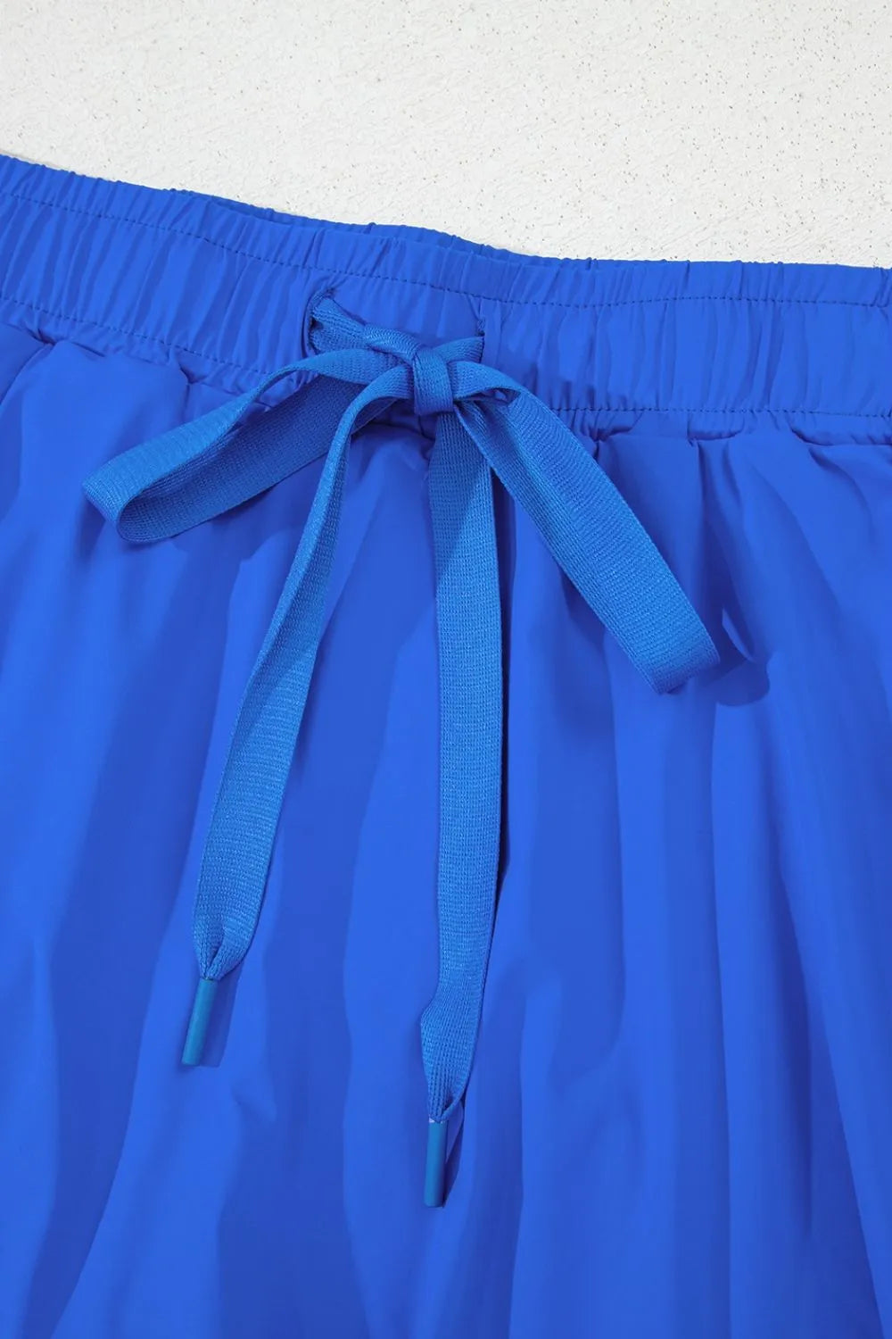 Drawstring active skort back detail