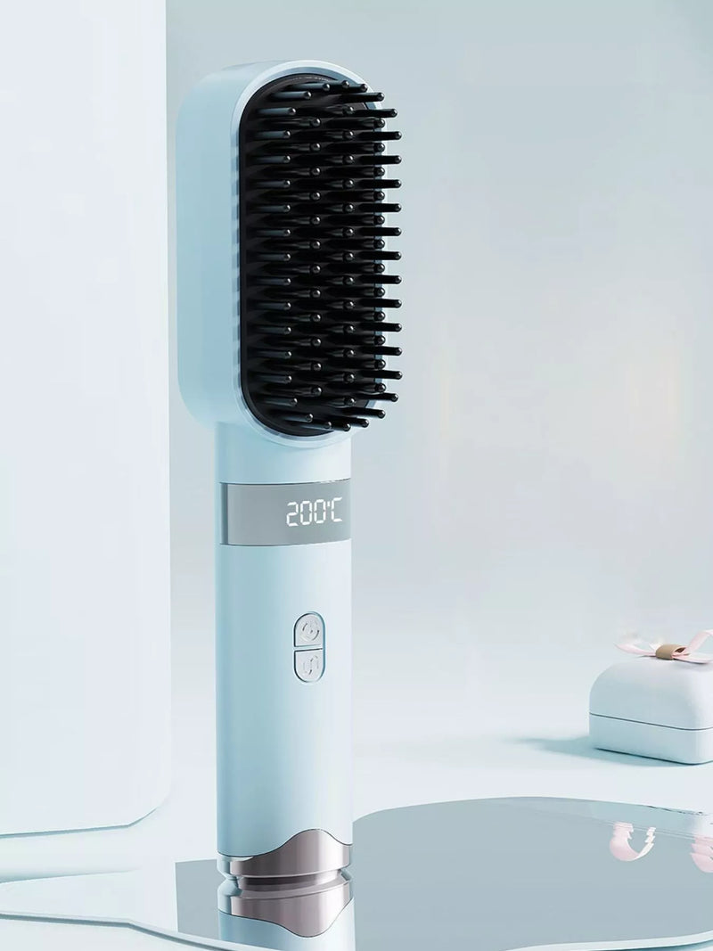 Light blue fast heating straightening comb