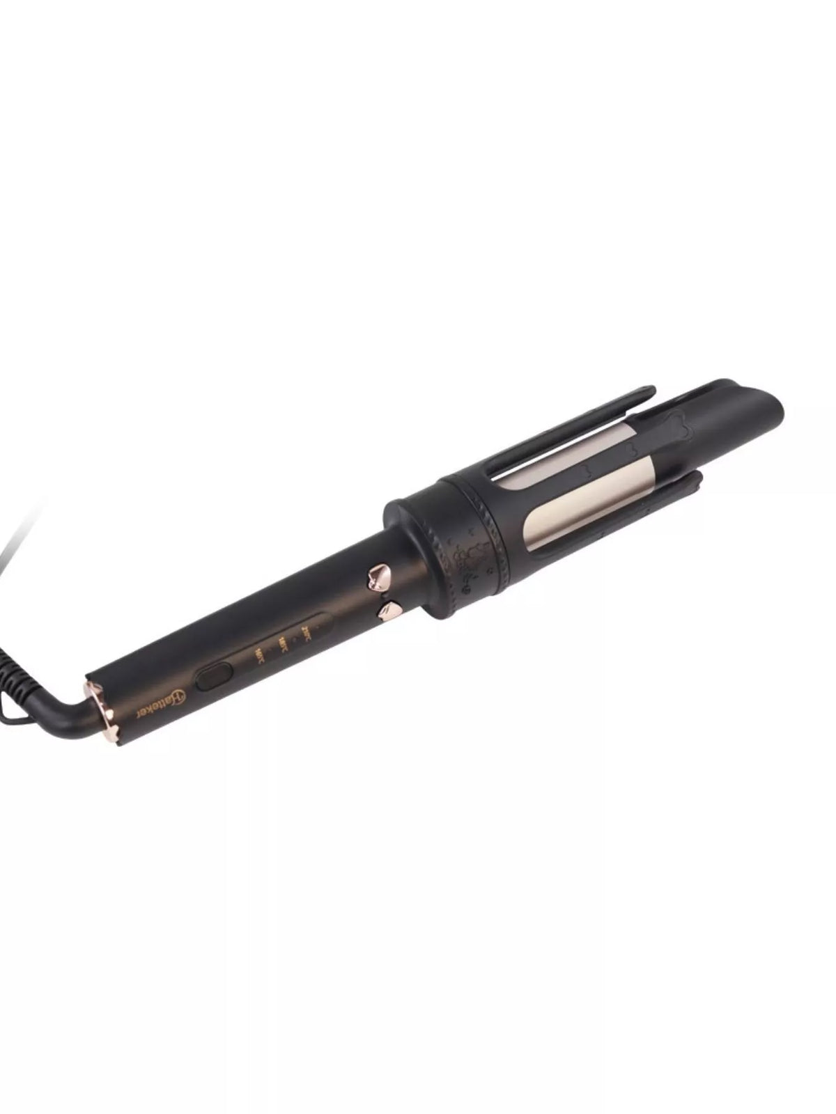 Automatic curling iron held in hand