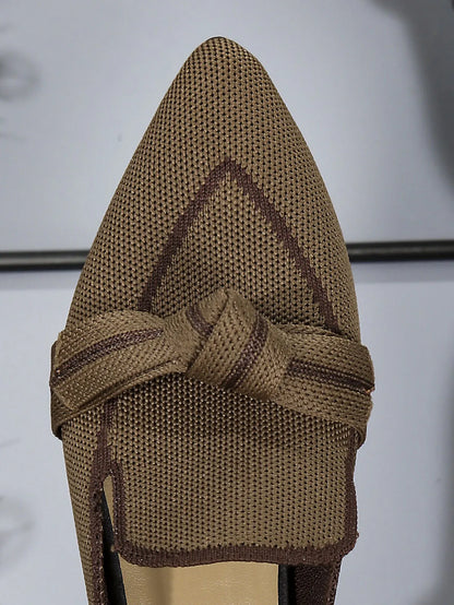 Point Toe Flat Slip-Ons - Fashorio