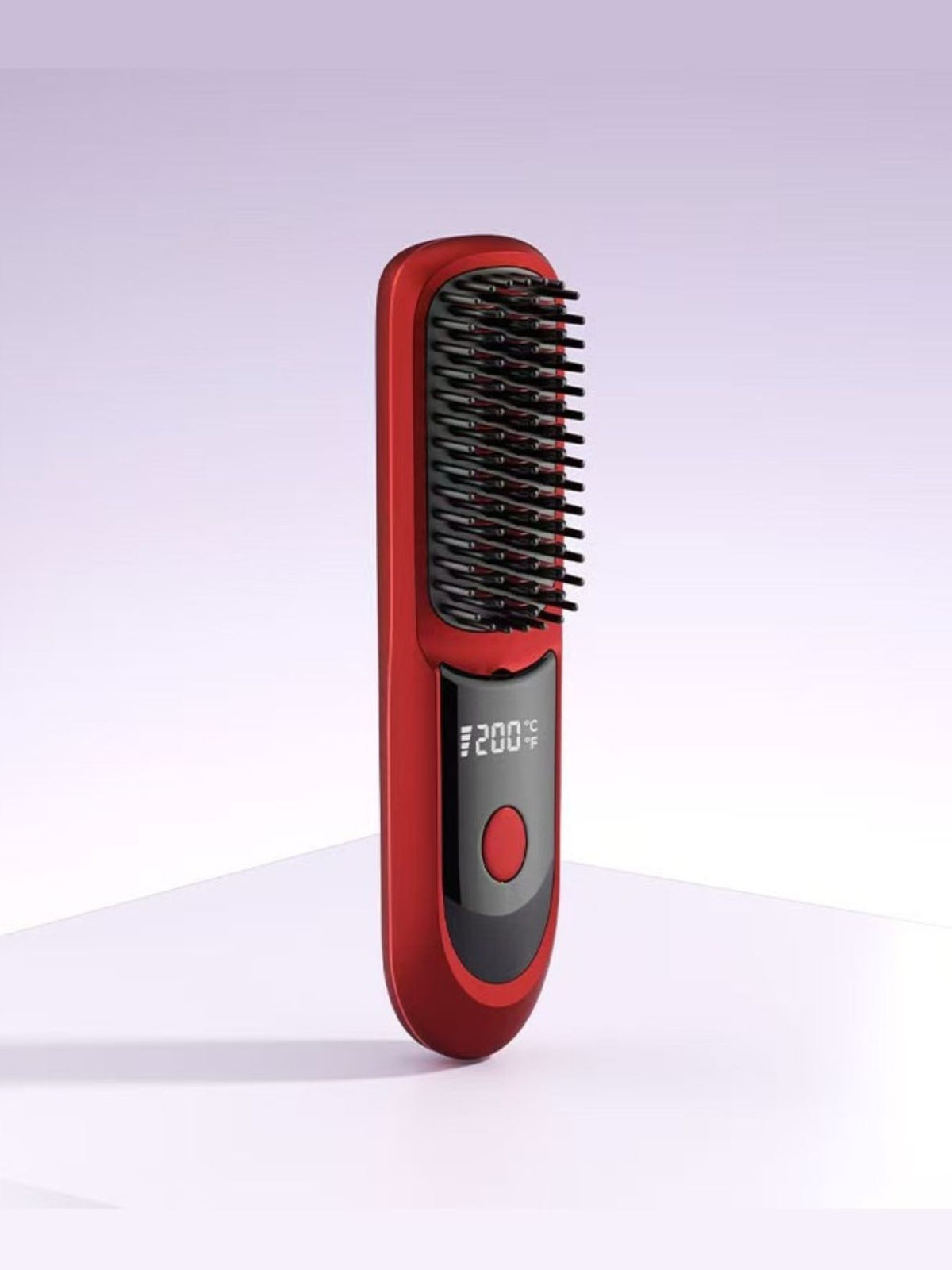 Comb straightening hair demonstration