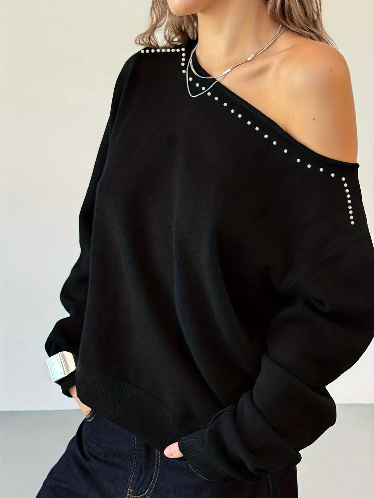 Studded top side view