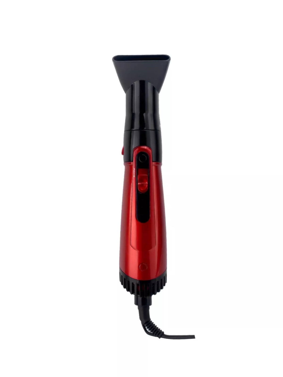 Hot air brush held in hand