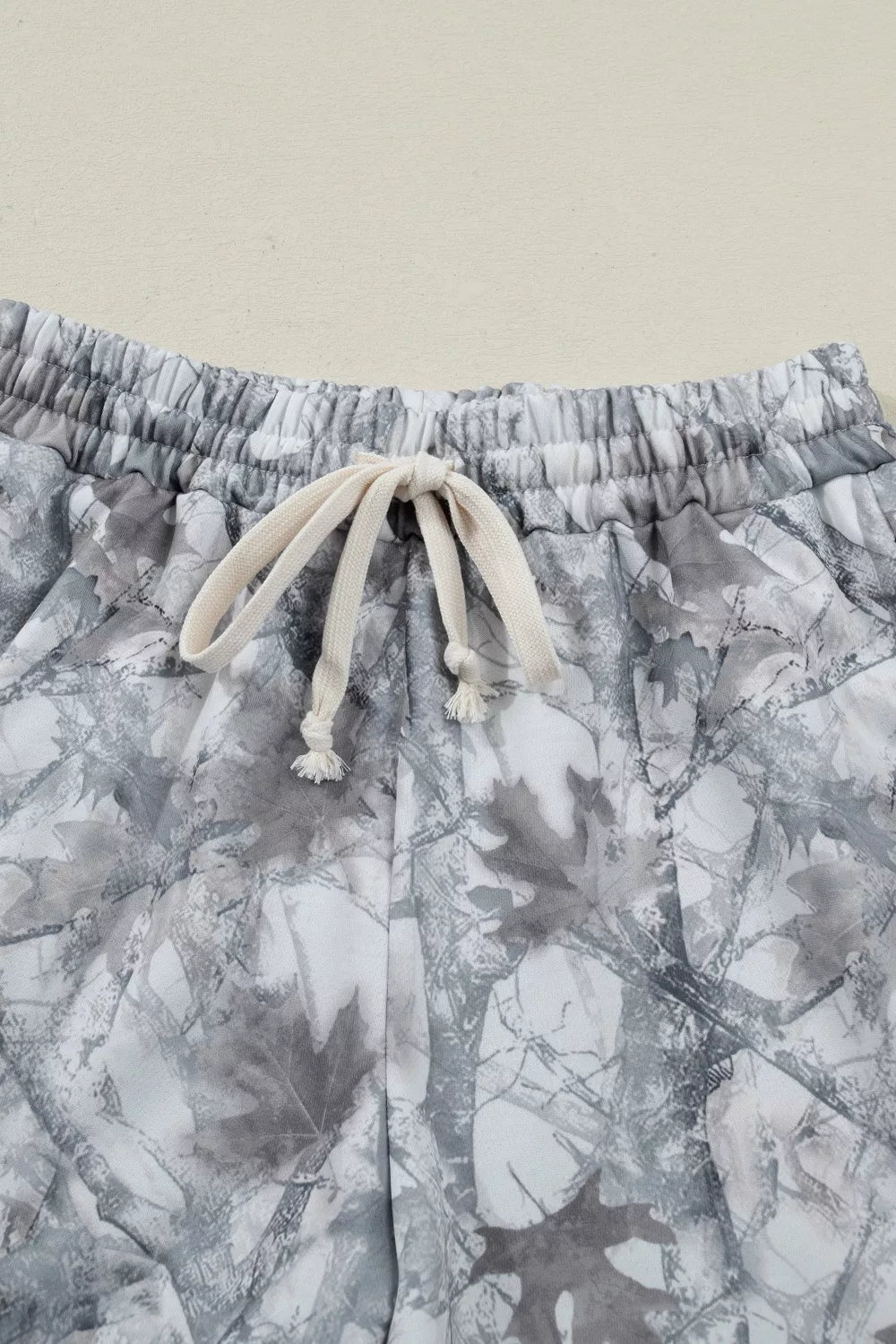 Camo pullover and shorts coordinated view