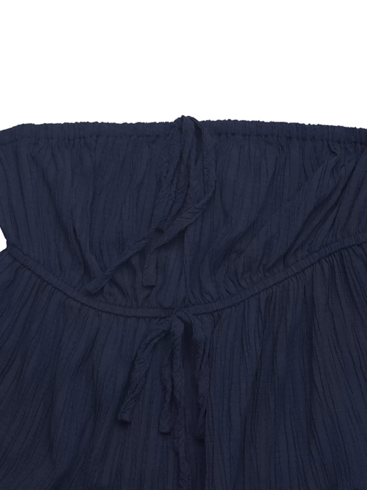 Textured Tube Top and Wide Leg Pants Set, view 11