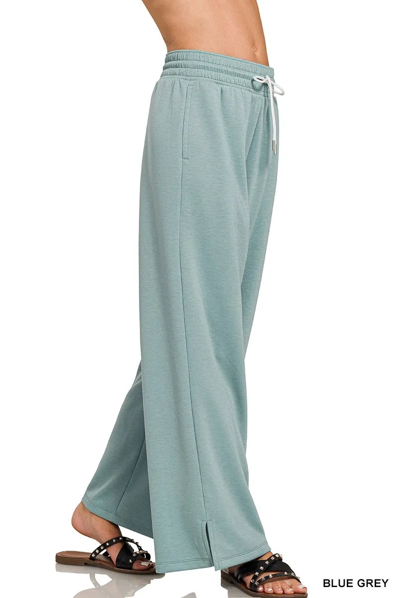 Zenana Scuba Drawstring Pants - Fashorio