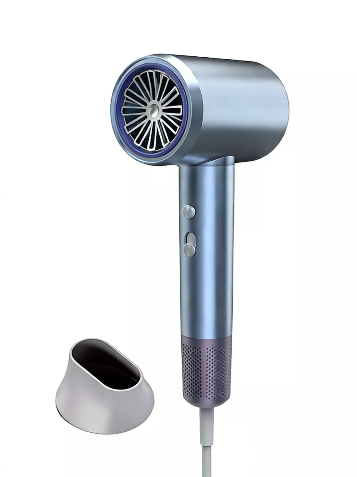 Hair dryer with concentrator nozzle