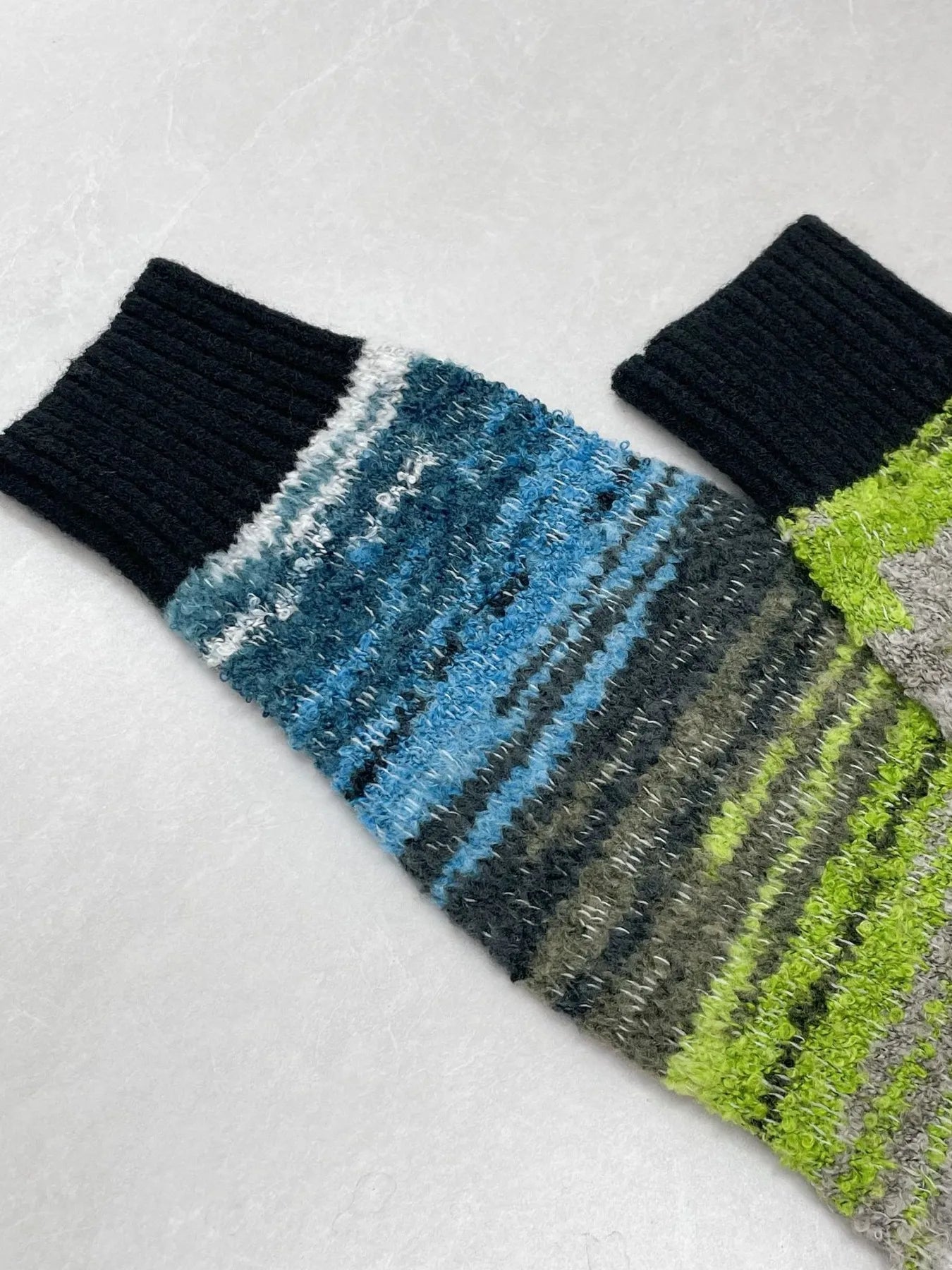 Gradient Stripe Button-Up Cardigan - Fashorio