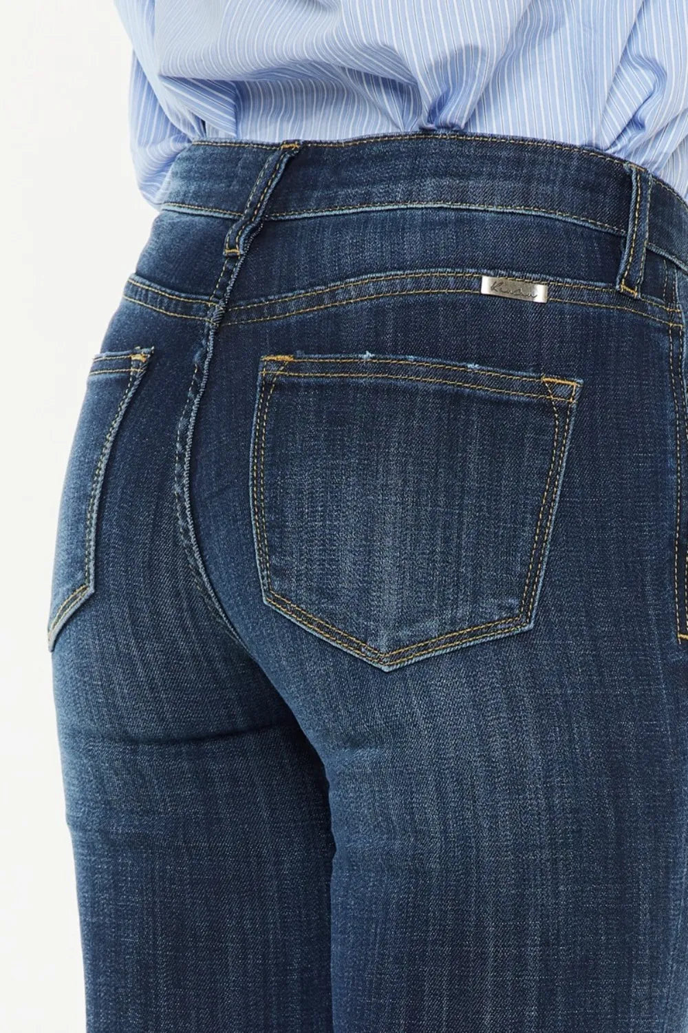 Kancan Full Size Mid Rise Flare Jeans - Fashorio