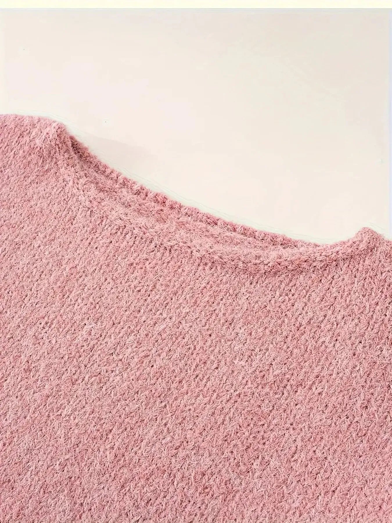 Oversized Round Neck Long Sleeve Sweater - Fashorio