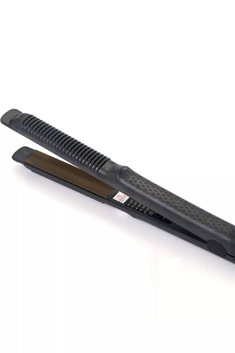 Hair straightener plates close up