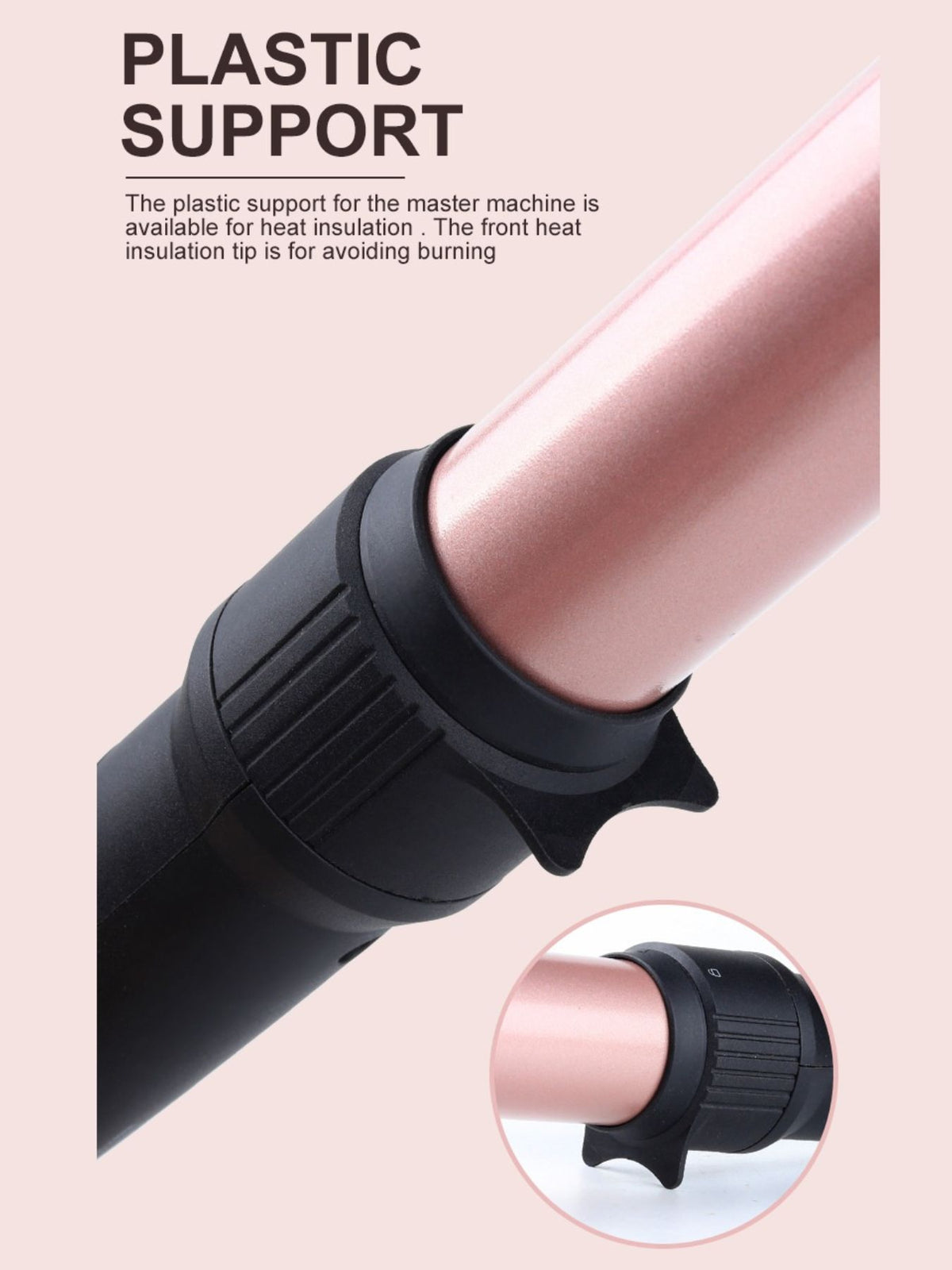 Curling iron set in black
