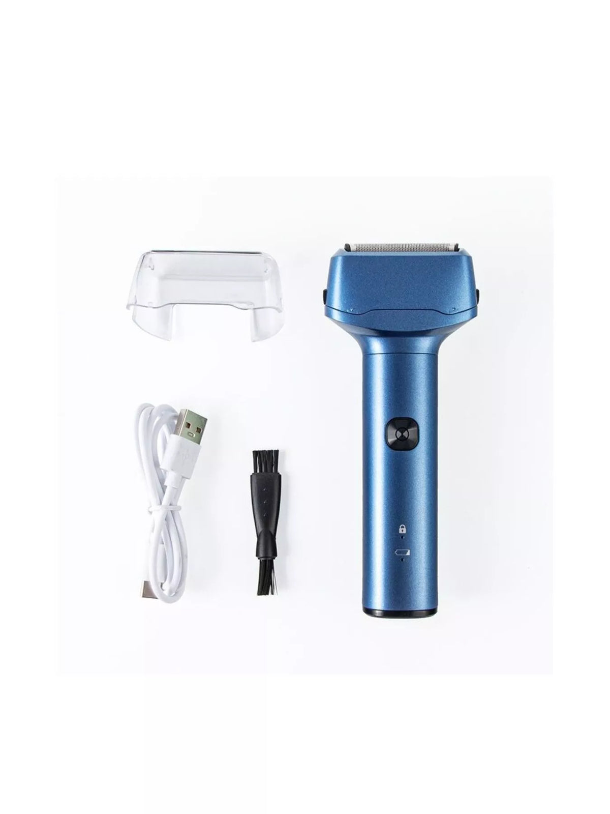 Portable shaver charging via cable