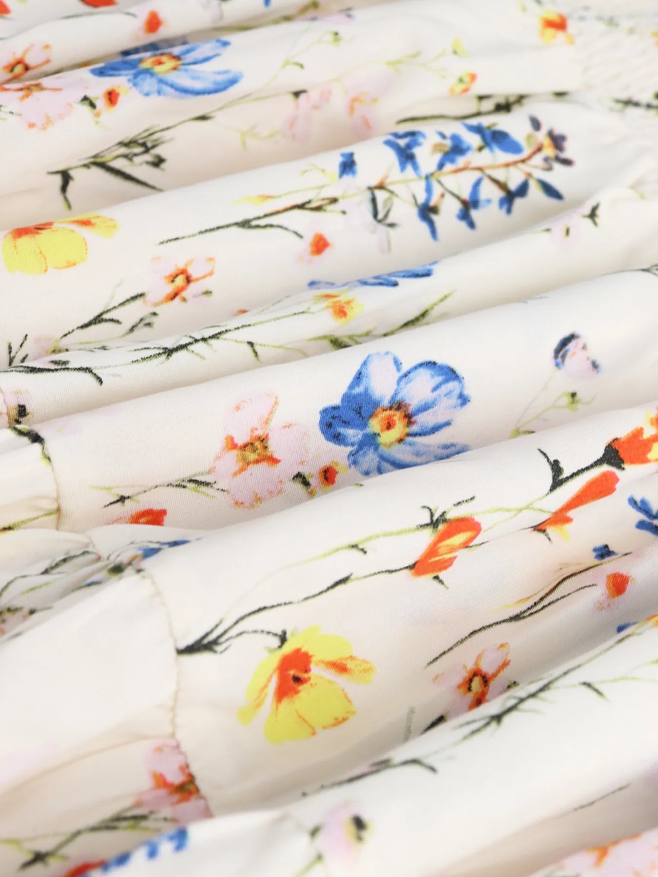 Floral Tiered Maxi Skirt - Fashorio