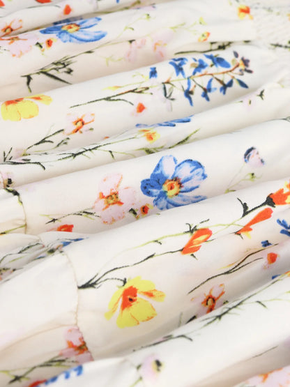 Floral Tiered Maxi Skirt - Fashorio