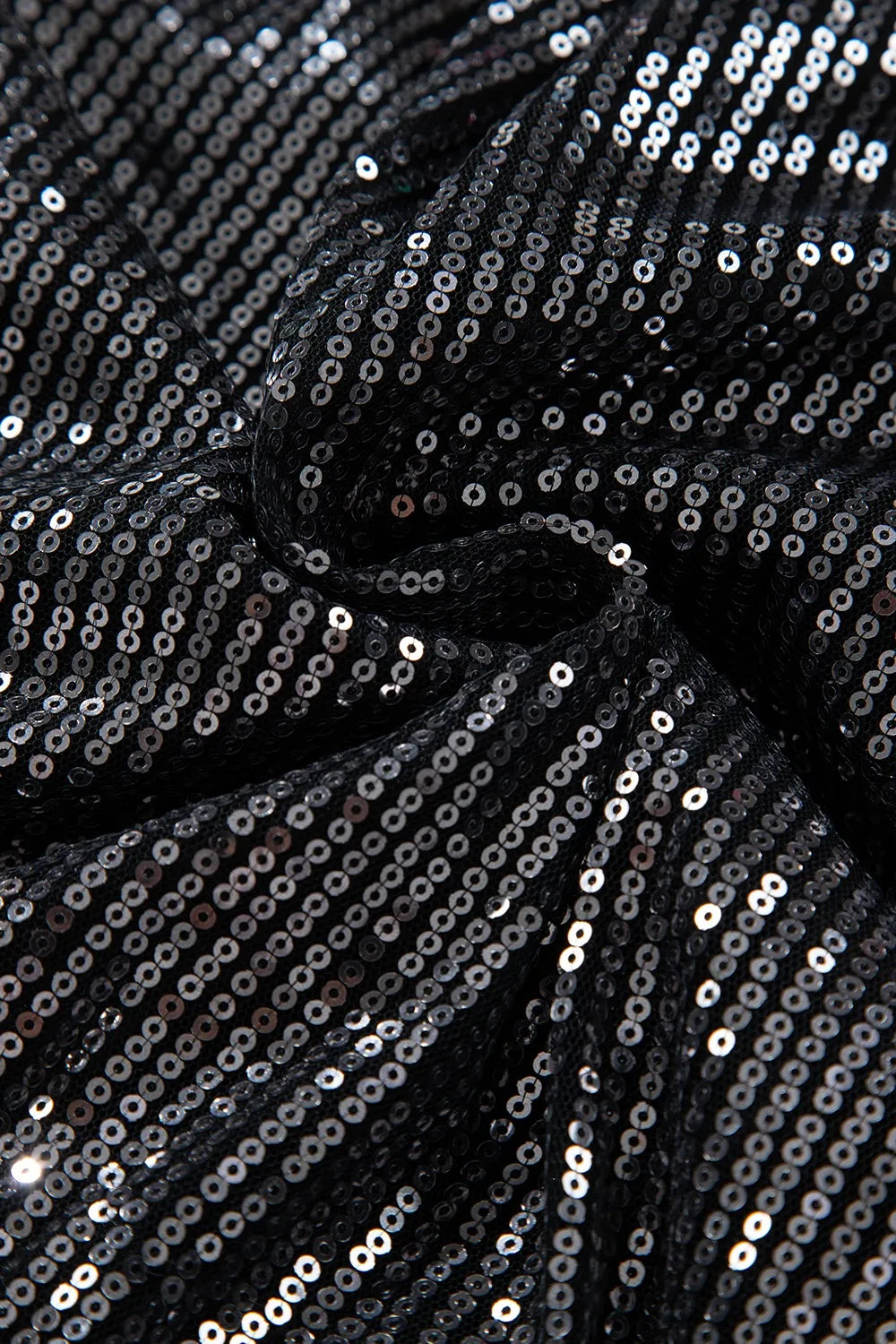 Sequin Surplice Long Sleeve Bodysuit - Fashorio