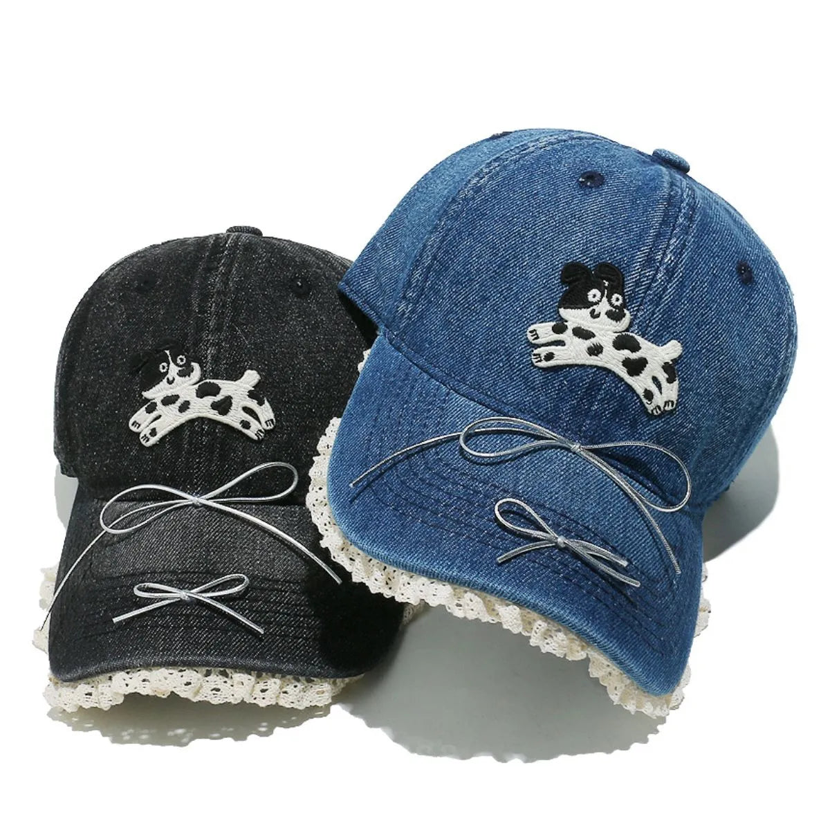 Dog Bow Adjustable Baseball Cap - Fashorio