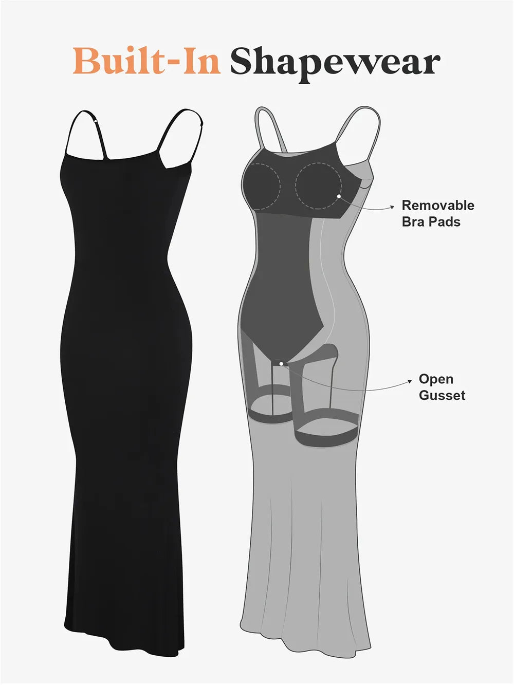 Stretch maxi dress skirt drape