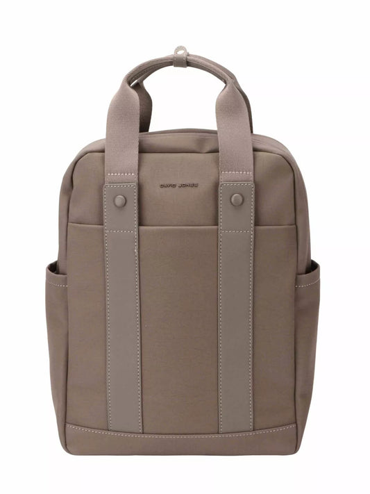 David Jones Canvas Backpack Bag with Dual Handle FUNGI One Size - Fashorio