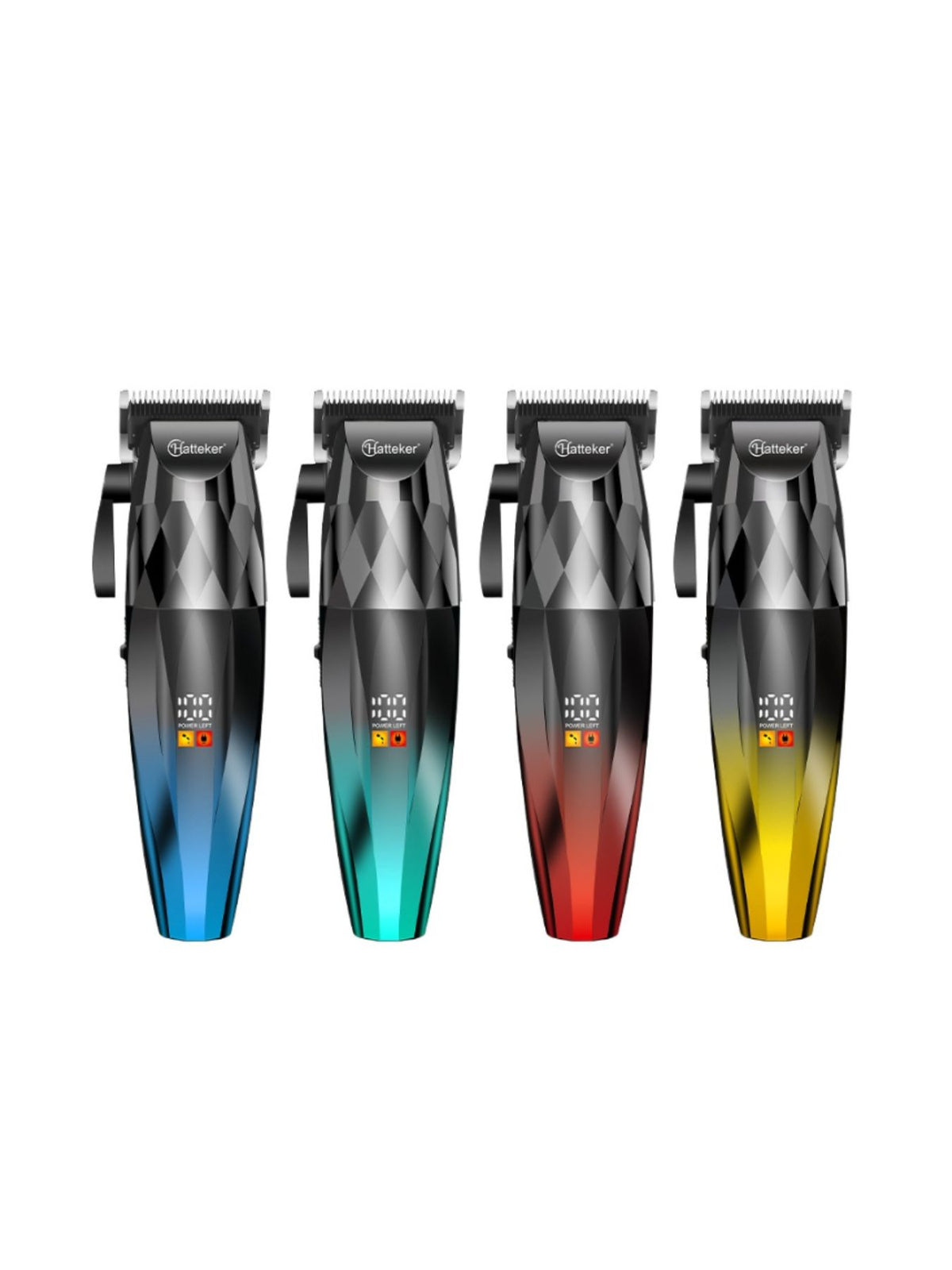 LED display hair clipper detail