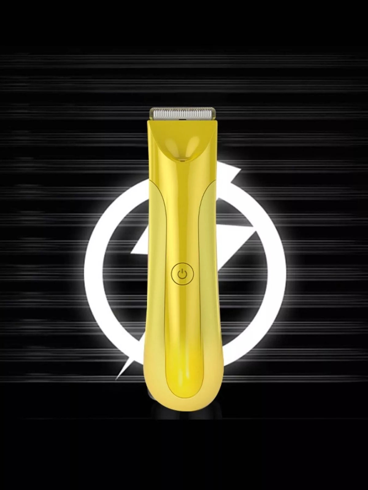 Yellow portable epilator front view