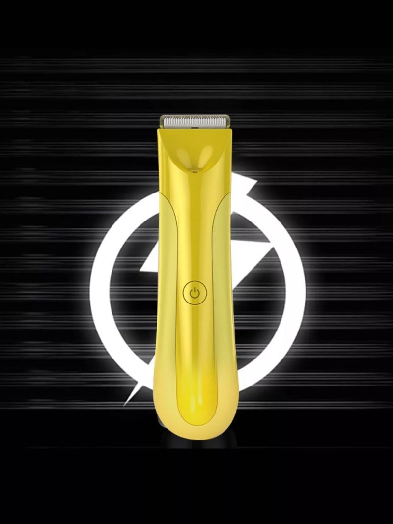 Yellow portable epilator front view