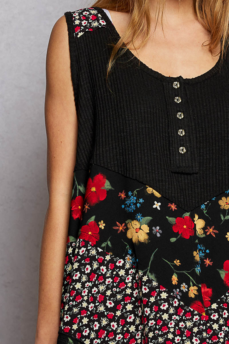 Ribbed tank top full styled look