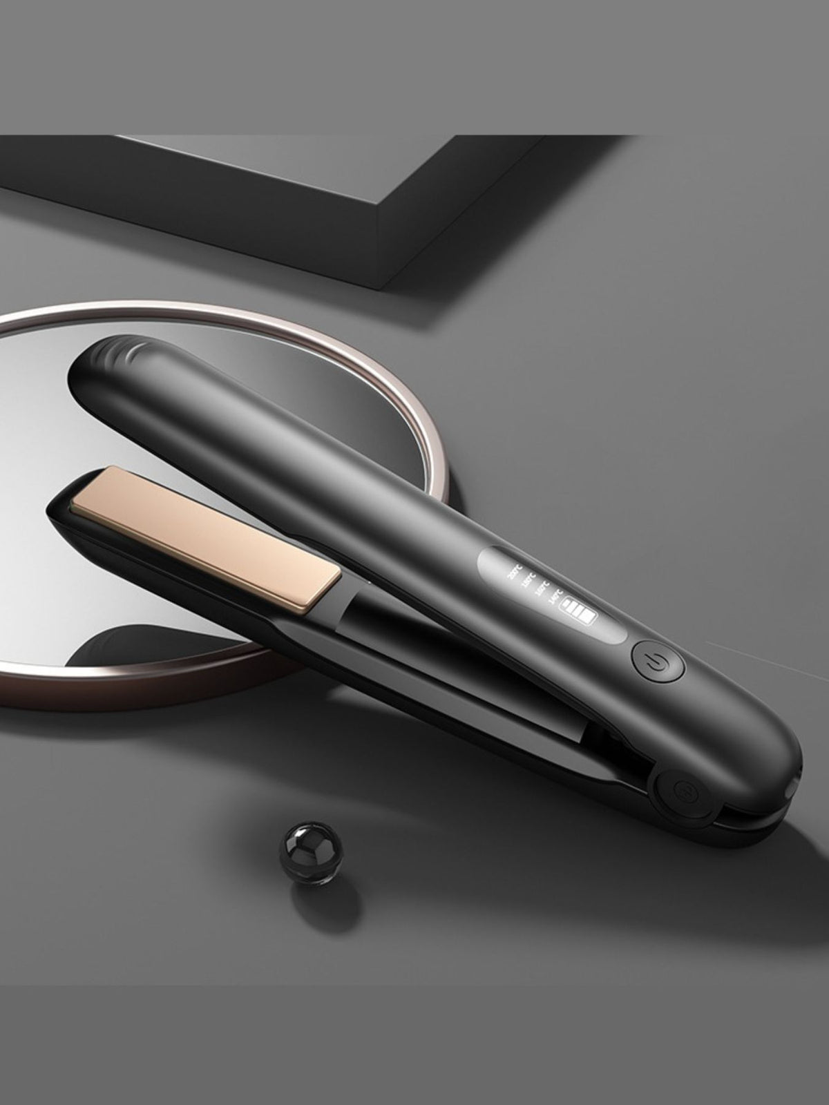 Cordless straightener side profile
