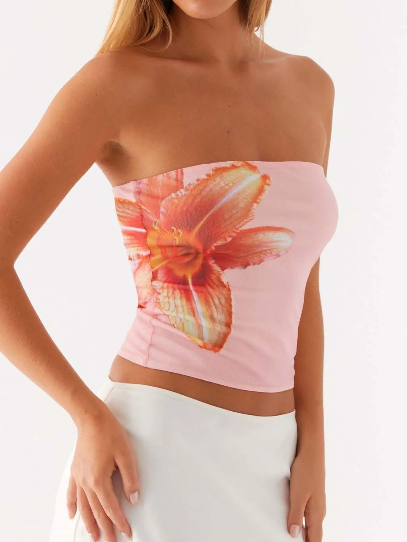Flower Tube Top - Fashorio
