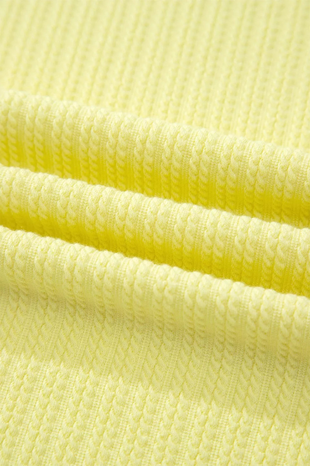 Ribbed knit tank and shorts set fabric detail