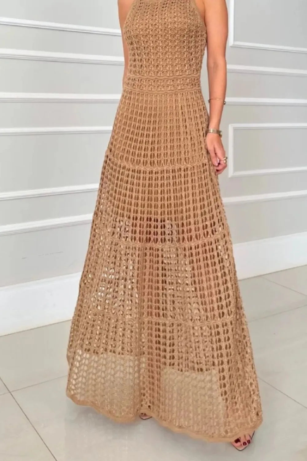 Cutout maxi dress back view