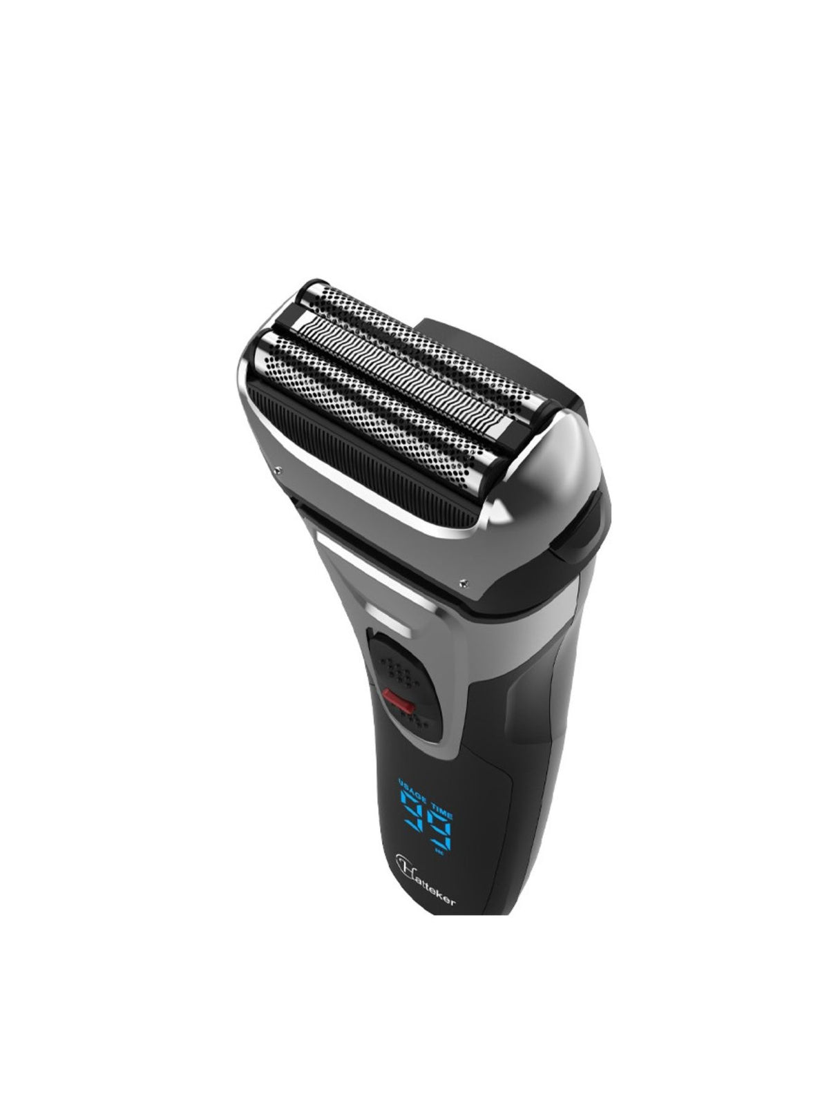 Black foil shaver full length view